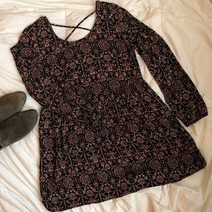 NWT Forever 21 Long Sleeve Boho Dress